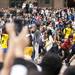 A large crowd watches the Gangnam style flash mob on Friday. Daniel Brenner I AnnArbor.com